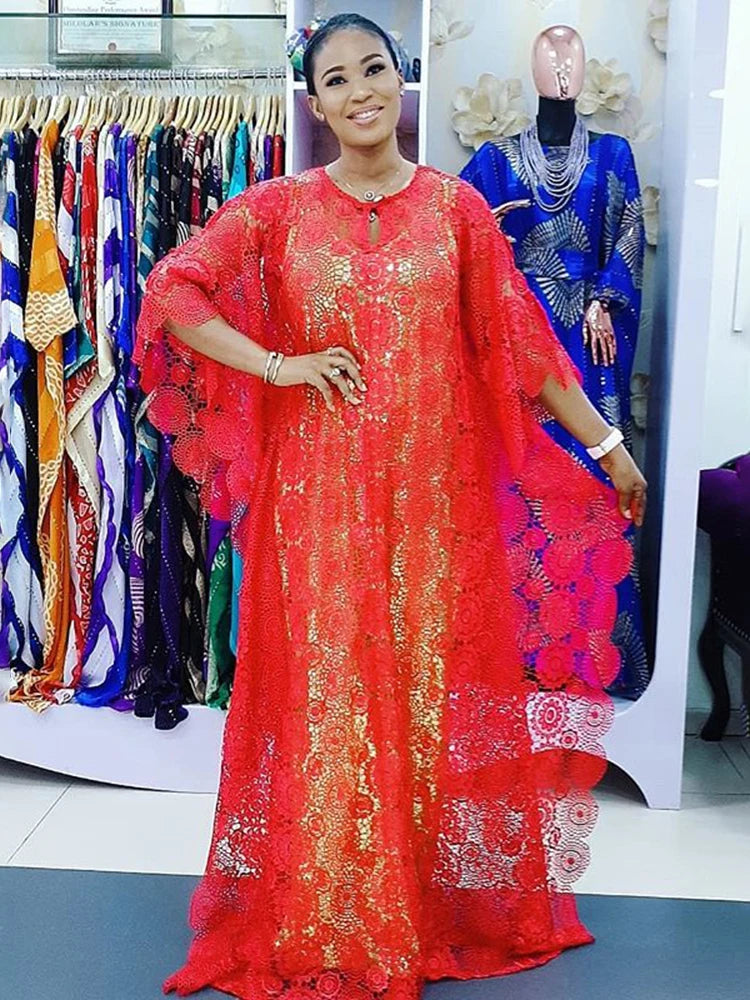 Robe africaine pour femmes, vêtements pour dames, voile sexy, tissu bazin, usage quotidien