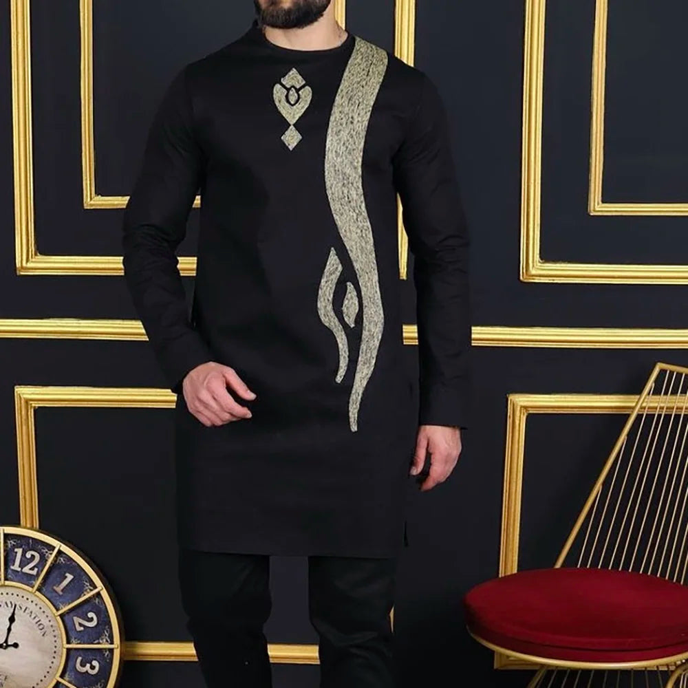Tenue traditionnelle africaine pour homme – Ensemble Dashiki 2 pièces style ethnique, tunique et pantalon, kaftan de créateur