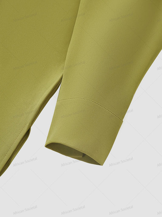 Ensemble traditionnel africain pour homme – Style Nigerian , tissu imprimé de haute qualité, chemise et pantalon grande taille, tenue de luxe 2 pièces