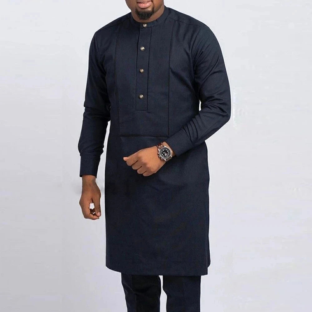 Tenue traditionnelle africaine pour homme – Ensemble Dashiki 2 pièces style ethnique, tunique et pantalon, kaftan de créateur